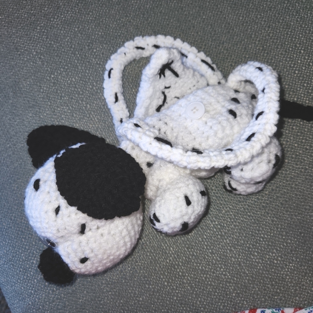 Dalmation Puppy New Toy Hand Crocheted - Picture 3 of 8